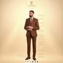 Men's Brown Smart Suit | Elegant Casual Style