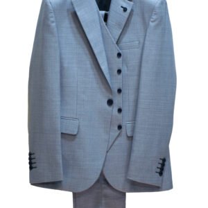 Classic blue suit with a white waistcoat